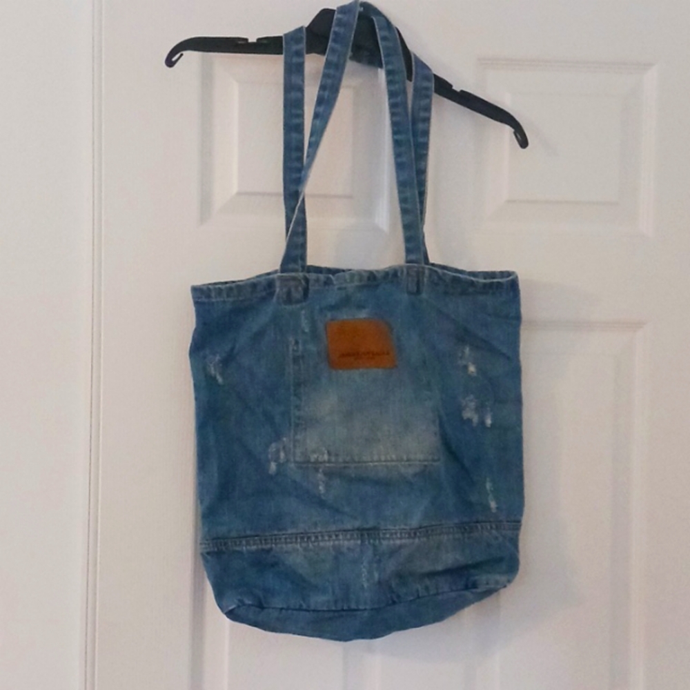 American Eagle distressed denim bag